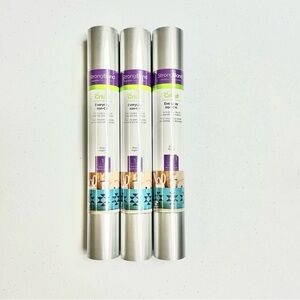 Cricut Pack of 3 StrongBond Silver Vinyl Rolls